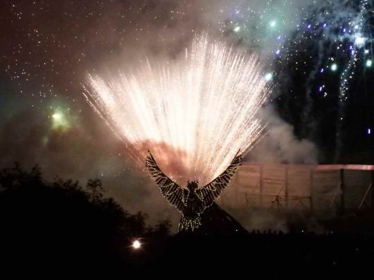 Pheonix with Fireworks